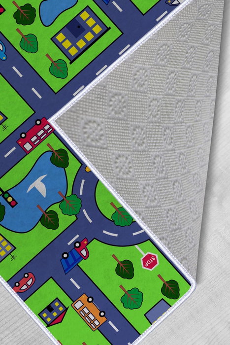 Conceptum Alfombra Multicolor con Diseño 3D de 60 x 100 cm